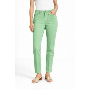 Ralph Lauren Sprint Green Slim Fit Jeans Women’s Mid Rise Stretch Pants Sz 16W